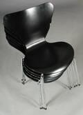Arne Jacobsen. 7er spisestole  stabelstole, model 3107 6