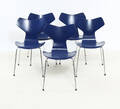 Arne Jacobsen. Sæt på fem Grand Prix stole, model 3130 5 