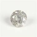 Uindfattet diamant, ca. 1.06 ct 