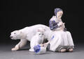 Bing  Grøndahl Royal Copenhagen. Fire figurer af porcelæn 4