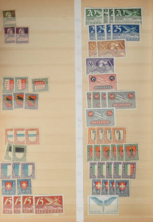 Frimærkesamling Schweiz mm. 11