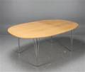 Mathsson  Hein, matbord Superellips, björk, Fritz Hansen