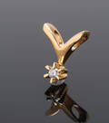 Solitaire brillantvedhæng, ca. 0.04 ct