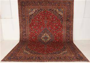 Persisk handknuten matta, Kashan 410x290 cm