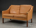 Børge Mogensen. To pers. sofa, læder, model 2208 