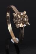 Solitaire ring ca. 1.04 ct.