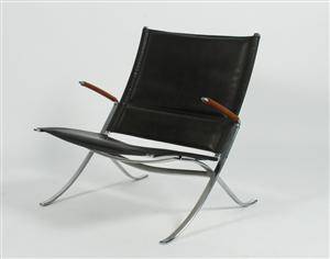 Preben Fabricius  Jørgen Kastholm, model FK 82, X- chair 