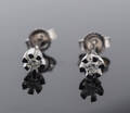 Toftegaard, par solitaire ørestikker med brillant, ca. 0.10 ct