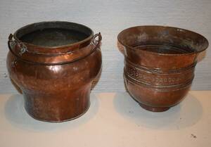 Bulkruka och kruka i koppar 58