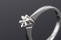 Solitairering med brillant på 0.03 ct, 14 kt. hvidguld