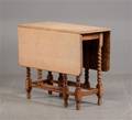 Gateleg table af egetræ, 1900-tallets start