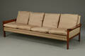 Fire-pers sofa med stel af palisander                            