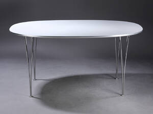 Piet Hein Bruno Mathsson. Elipse spisebord