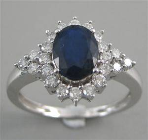 Ring, safir och brillanter