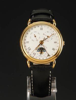 Herrearmbåndsur. Maurice Lacroix med månefase