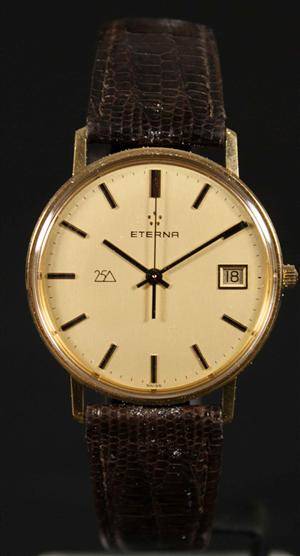 Herrarmbandsur, Eterna 18k guld