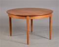 Hans J. Wegner, spisebord med 3 tillægsplader, eg  teak 4