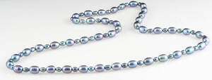 Fresh water pearl necklace .