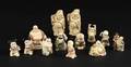 Samling netsuker  figurer 13