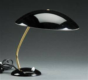 Christian Dell. Kaiser bordlampe, model 6782 sort.