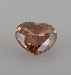 Uindfattet hjerte sleben diamant