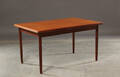 Spisebord af teaktræ med hollandsk udtræk, Dansk design 1960erne