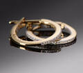 Brillantcreoler af 18 kt guld, ca. 0.18 ct 2