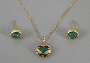 Smaragdsmykkesæt 3