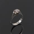 Ring i 14 kt. hvidguld med brillanter