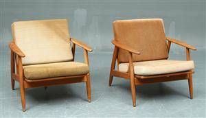 Dansk møbelproducent Par hvilestole, bøgetræ 2