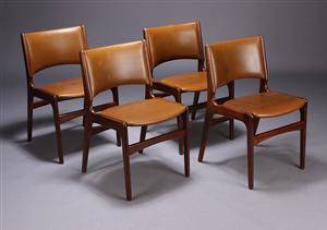 Dansk møbelproducent. Spisestole, teaktræ 4