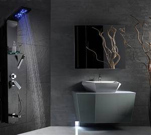 Brusepanel med massage, LED lys