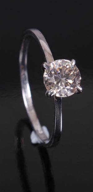 Solitaire ring ca. 0.70 ct.