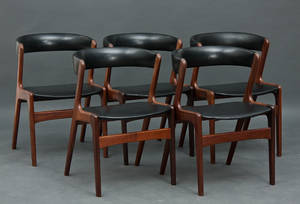Dansk møbelproducent. Sæt på fem spisestole 5