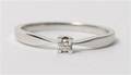 Kleopetra - solitairering med brillant - 0,05 ct. WSI - Scrouples