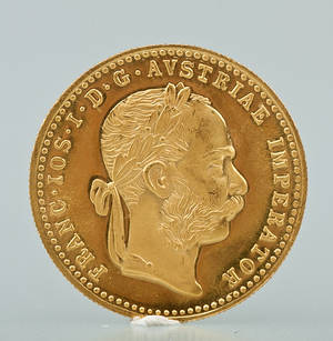Østrig 4 dukat 1915 guld