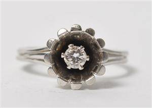 Ring med brillant på ca. 0.15 ct