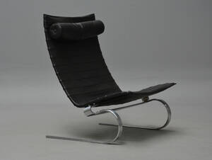 Poul Kjærholm. Lænestol  loungestol, model PK-20, udstillingsmodel