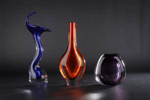 Holmegaard, 3 vaser 3 