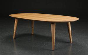 Snedkermester Lau Lauritsen. Sofabord af eg 