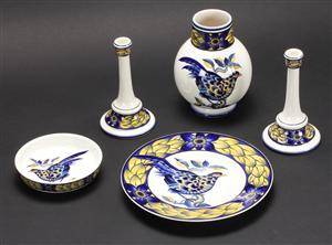 Royal Copenhagen. Dele af Blå Fasan porcelænstel. 5