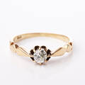 Ring med gammalslipad diamant