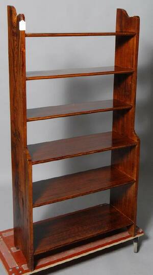 BOKHYLLA JUGEND ORIGINALMÅLAD, TIDIGT 1900-TAL, HÖ 148, BR 80, DJ 30 CM