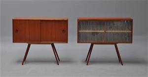 Dansk møbelproducent par lave skænke i teak 2