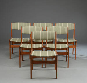 Nova Møbler Seks stole af teak, 196070erne 6