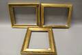 Förgyllda träramar 3 st