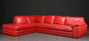 Hjørnesofa, læder, dansk møbelproducent 2