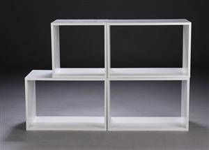 Bogkasser, hvidlakerede 4