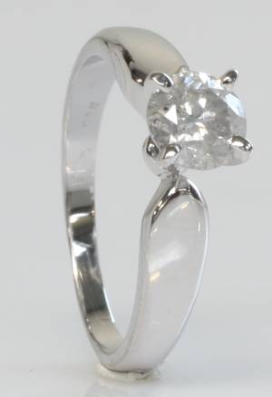 Solitairering, ca. 0.83 ct.