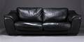 2½-pers sofa, sort skind